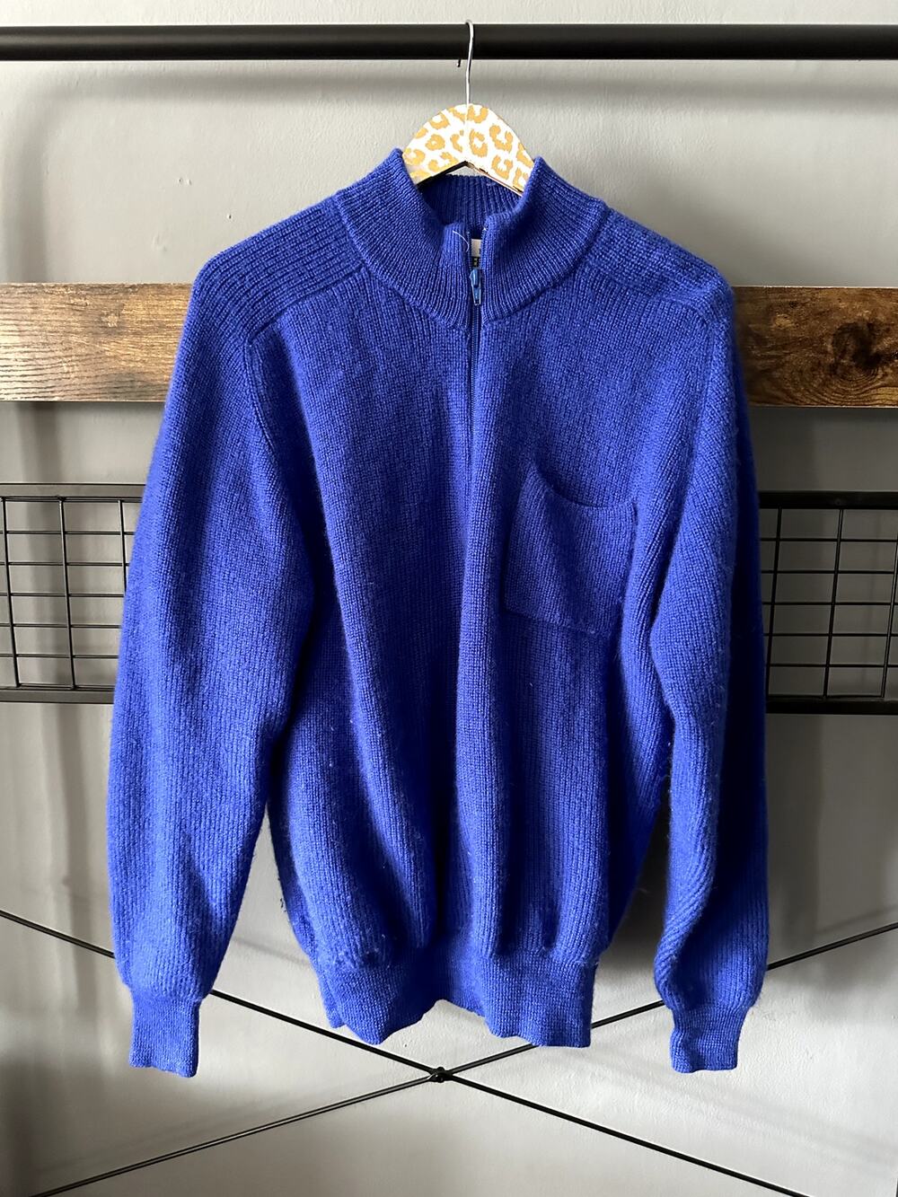 Obermeyer Vintage Men's Blue Wool Sweater | Size XL